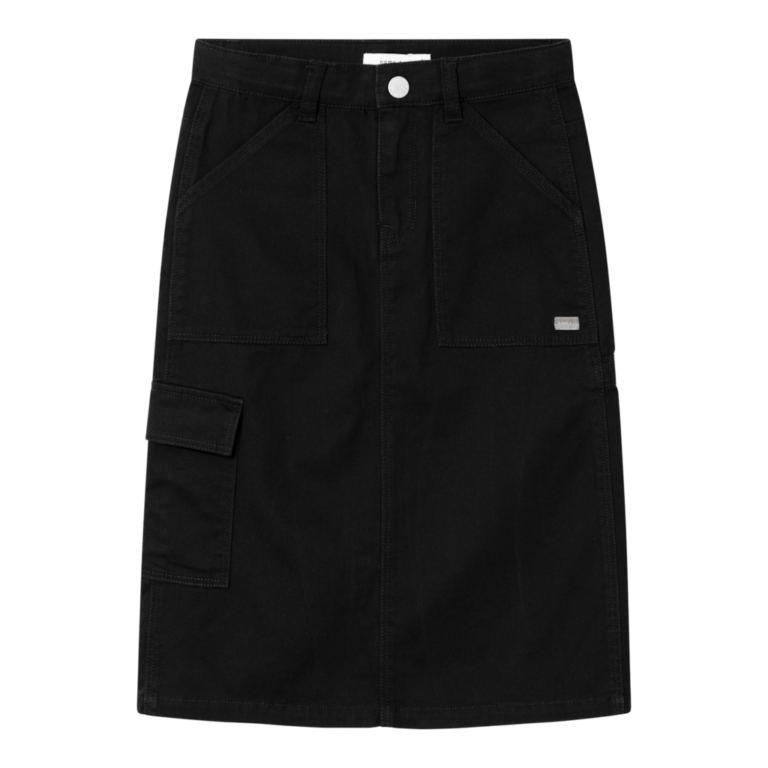 NAME IT Lang Twill Nederdel Vinni Black