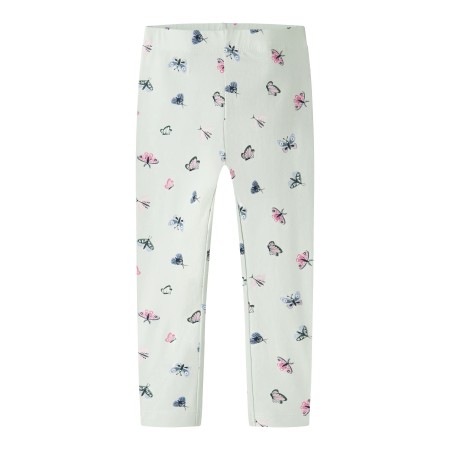 NAME IT Leggings Vivian Pale Aqua Butterflies