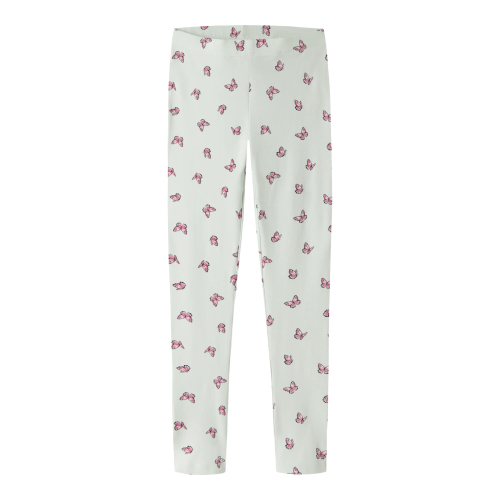 NAME IT Leggings Vivian Pale Aqua Small Butterflies