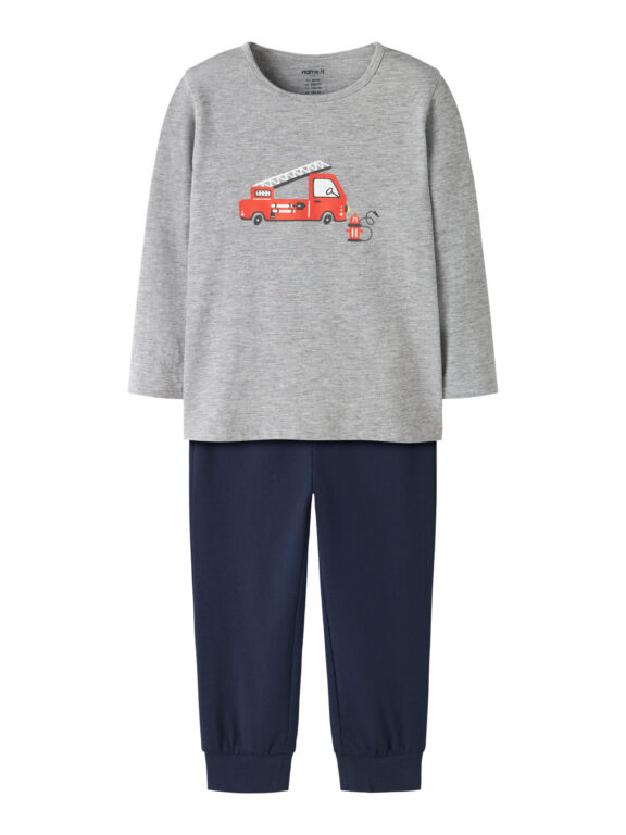 NAME IT Natsæt Grey Firetruck