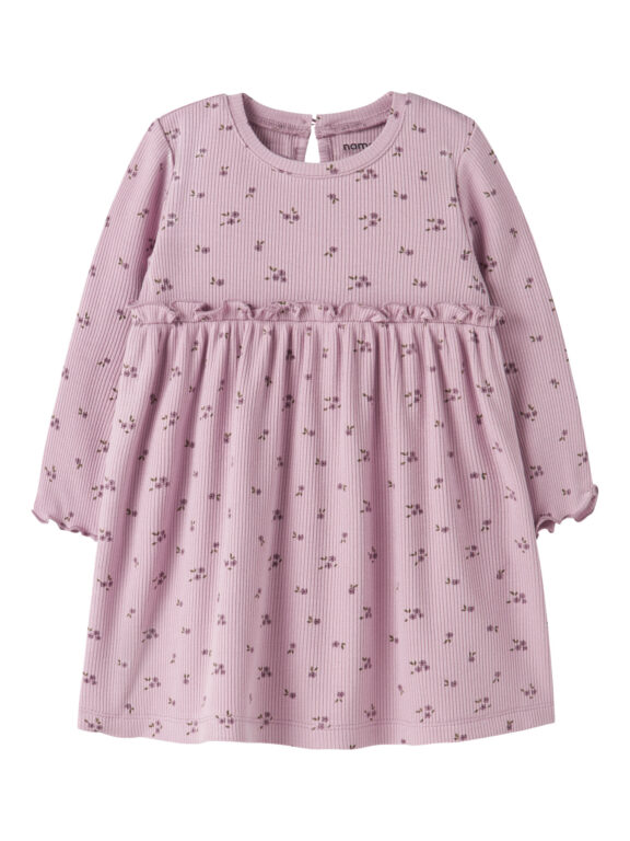 NAME IT Rib Kjole Soho Keepsake Lilac