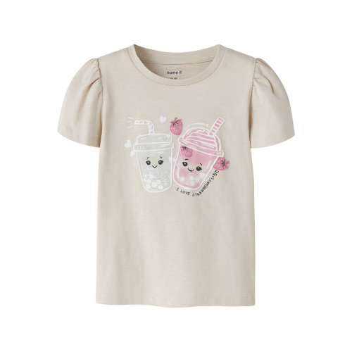 NAME IT T-shirt Jelleanal Almond Milk