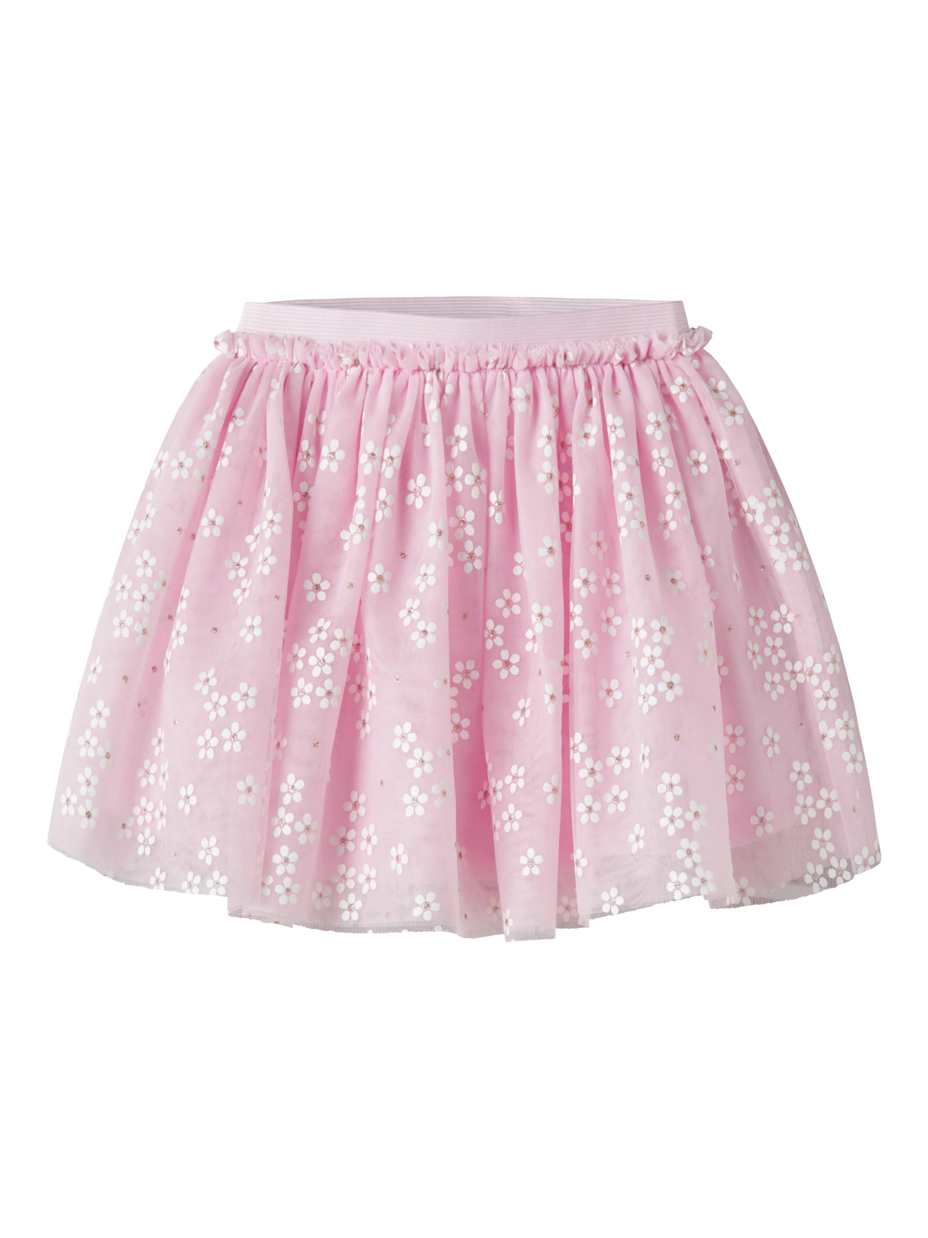 NAME IT Tyl Nederdel Floral Cradle Pink NAME IT Tyl Nederdel Floral Cradle Pink