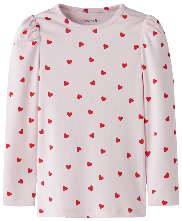 Name It Bluse - nmfbHEART - Cradle Pink
