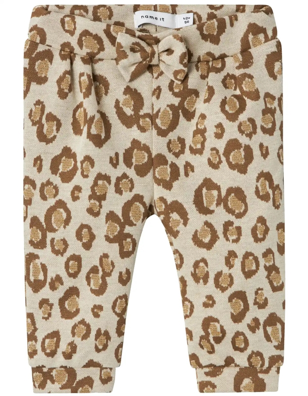Name It Bukser NbfSoleo - Jacquard Leo Glitter - Summer Sand