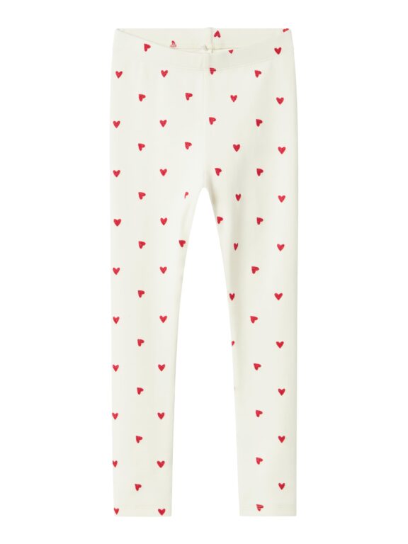 Name It Heart Leggings - Cloud Dancer - 92 cm