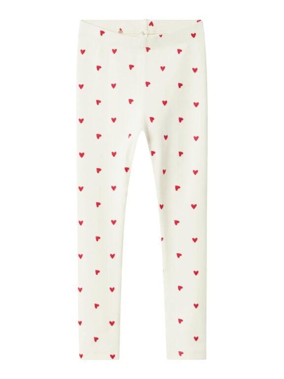 Name It Heart Leggings - Cloud Dancer - 92 cm