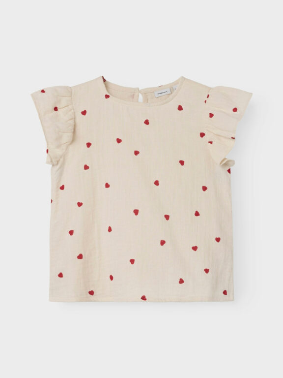 Name It Jytta Loose Top - Turtledove - 86 cm
