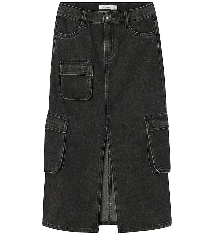 Name It Nederdel - NkfKylie - Black Denim Name It Nederdel - NkfKylie - Black Denim