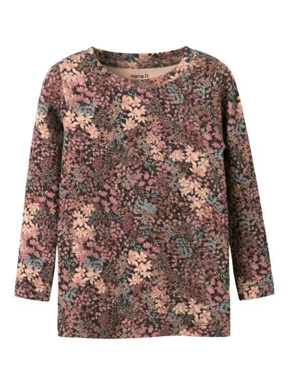 Name It Resa LS Top - Chocolate Brown - 92 cm