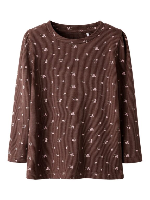 Name It Soho LS Top - Peppercorn - 92 cm