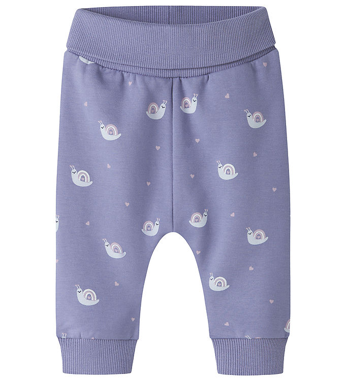 Name It Sweatpants - NbfVimone - Lavender Violet/Snail Name It Sweatpants - NbfVimone - Lavender Violet/Snail