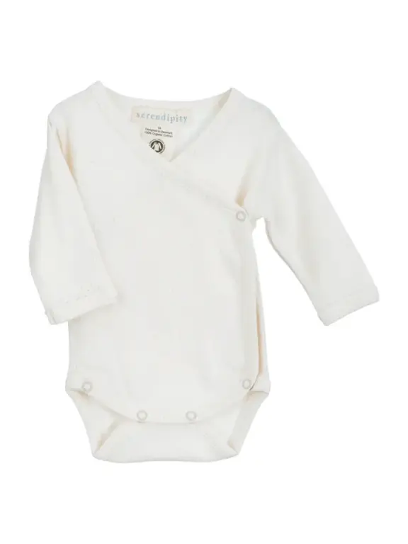 Nyfødt Slå-om Body - Off white - 56