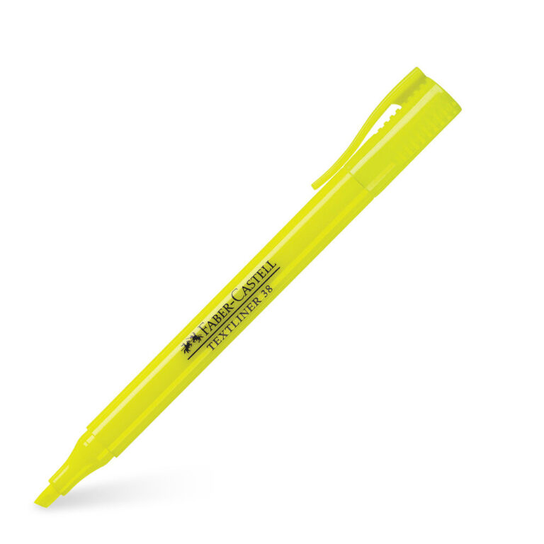 Overstregningspen Faber-Castell textliner 38 gul