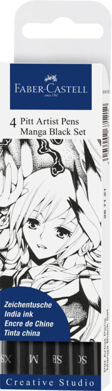 Pitt art manga Faber-Castell 4 ass sort