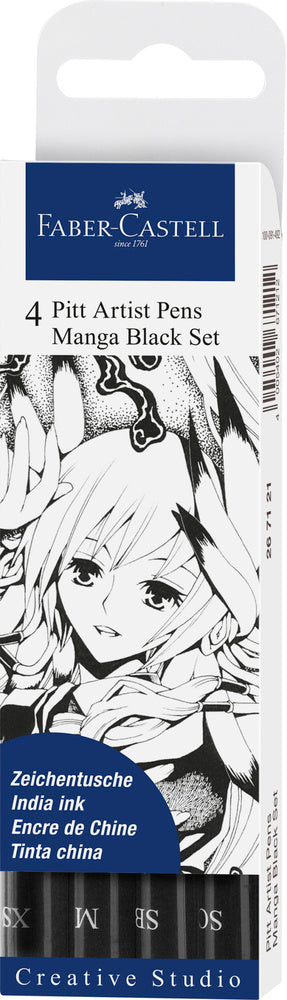 Pitt art manga Faber-Castell 4 ass sort