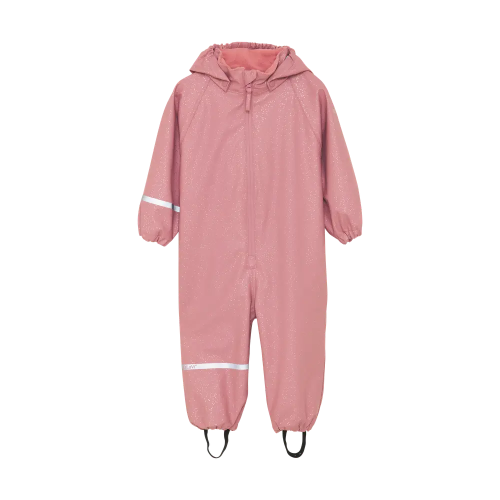 Regndragt m. Glitter Print - Nostalgia Rose - 90