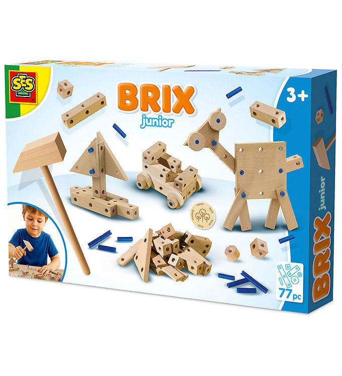 SES Creative Byggesæt - 77 Dele - Brix Junior SES Creative Byggesæt - 77 Dele - Brix Junior