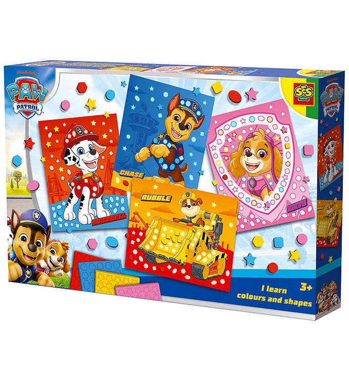 SES Creative Kreasæt - Paw Patrol - Jeg Lærer Former Og Farver SES Creative Kreasæt - Paw Patrol - Jeg Lærer Former Og Farver