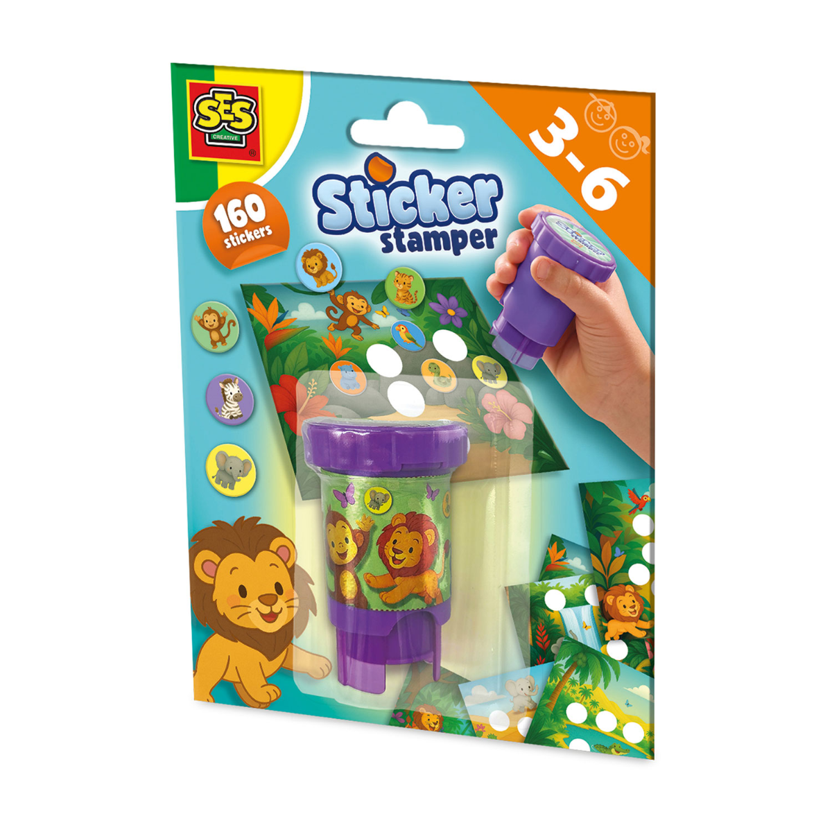 SES Creative | Sticker stamper - Jungledyr SES Creative | Sticker stamper - Jungledyr