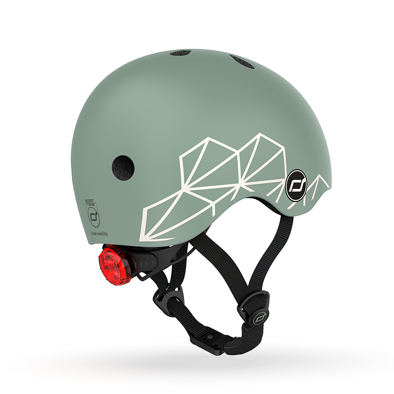 Scoot & Ride | Cykelhjelm til baby, 45-51 cm - Green lines Scoot & Ride | Cykelhjelm til baby, 45-51 cm - Green lines