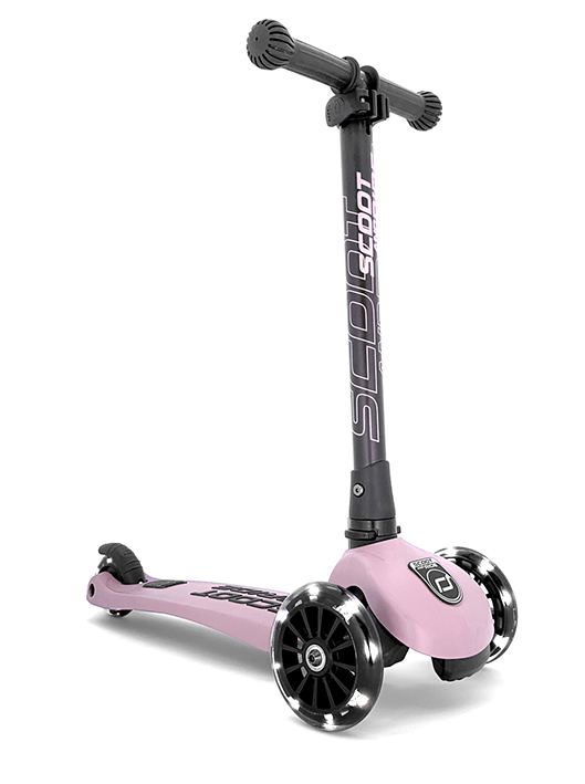 Scoot & Ride | Løbehjul - Highwaykick 3 m. LED, Rose