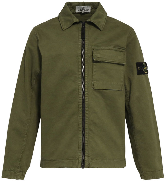 Stone Island Jakke - Overshirt - Military Green