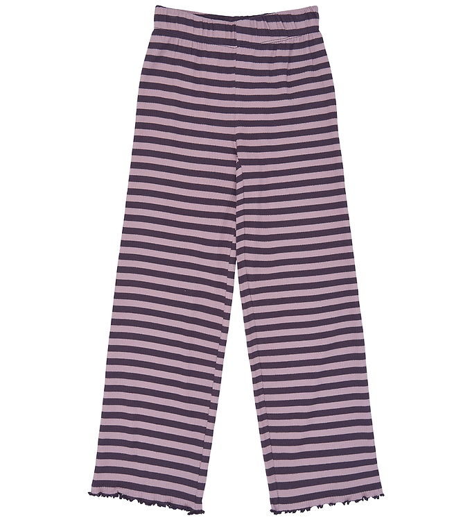 The New Bukser - TnMoor Wide Rib - Sweet Grape Striped