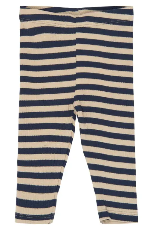 The New Siblings Fro Rib Leggings - Navy Blazer Striped - 68