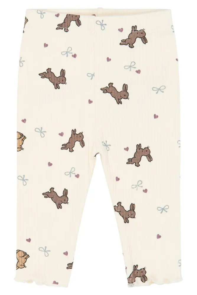 The New Siblings Venna Rib Leggings - Gardenia - 68