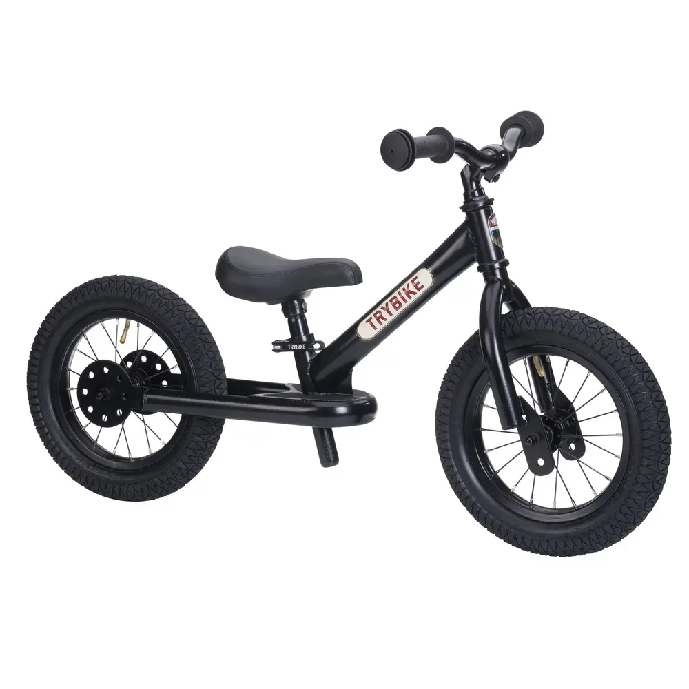 Tribike Løbecykel, 2 Hjulet - Sort
