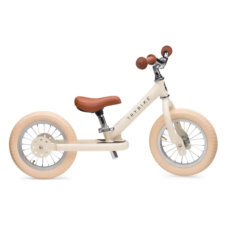 Tribike Løbecykel, 2 Hjulet - Vintage Creme