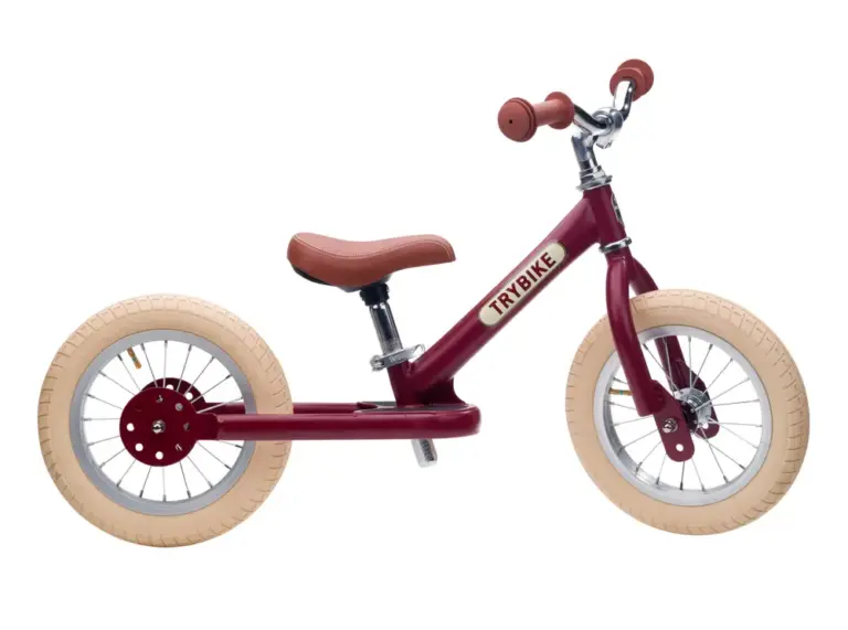 Tribike Løbecykel, 2 Hjulet - Vintage rød