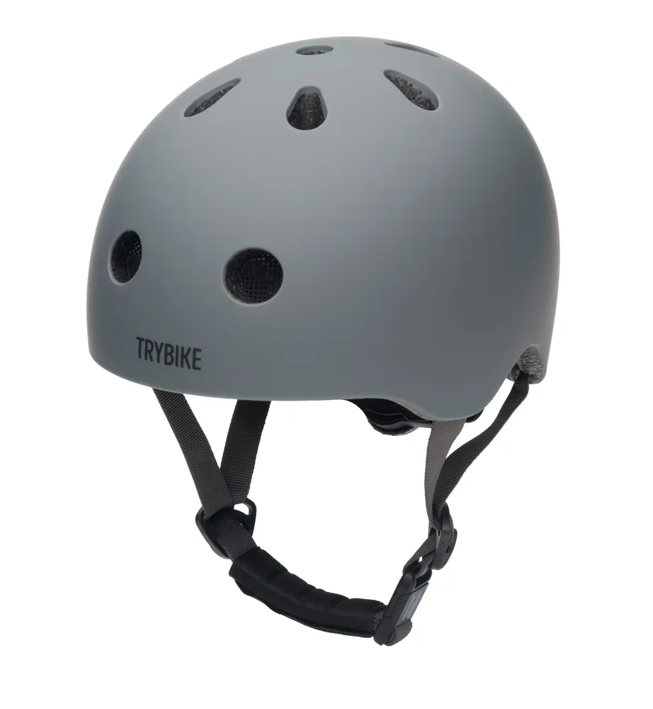 Trybike Cykelhjelm Med Retrolook - Antracitgrå XS