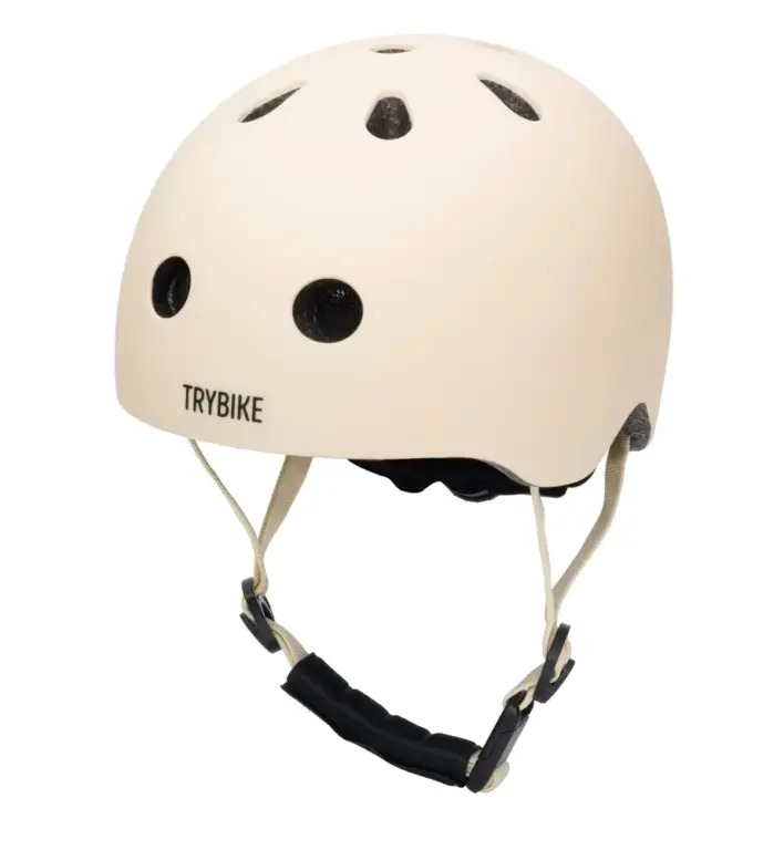 Trybike Cykelhjelm Med Retrolook - Cremefarvet XS Trybike Cykelhjelm Med Retrolook - Cremefarvet XS