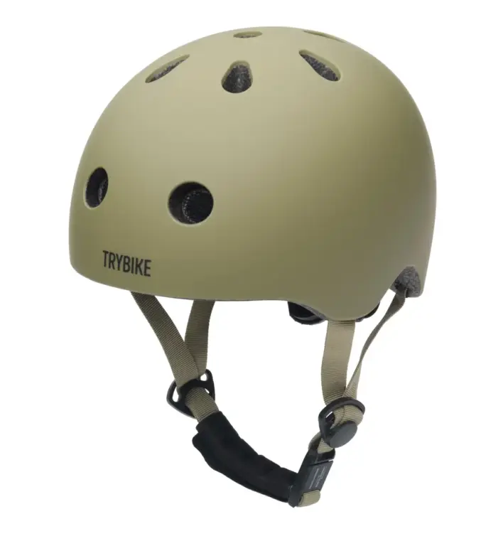 Trybike Cykelhjelm Med Retrolook - Vintagegrøn XS
