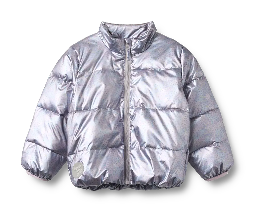 Ullu Letvægts Puffer Jakke - Silver sky flower - 104 Ullu Letvægts Puffer Jakke - Silver sky flower - 104