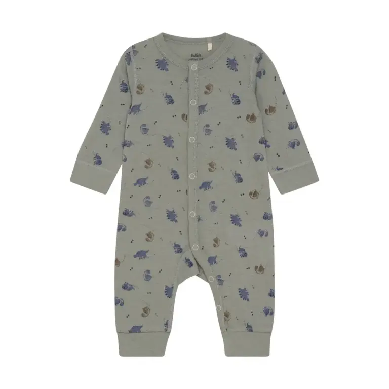 Uld Heldragt m. Print - Forest Fog - 80