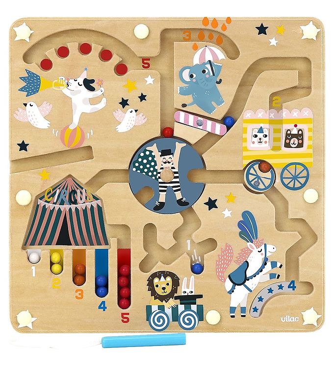 Vilac Aktivitetslegetøj - Træ - Cirkus Vilac Aktivitetslegetøj - Træ - Cirkus