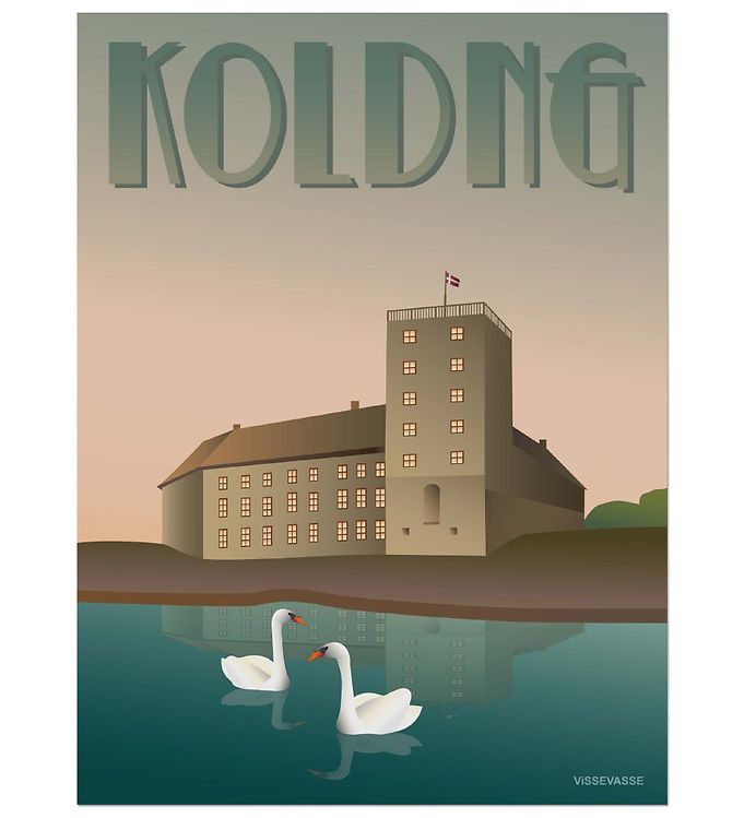 Vissevasse Plakat - 30x40 - Kolding - Koldinghus Vissevasse Plakat - 30x40 - Kolding - Koldinghus