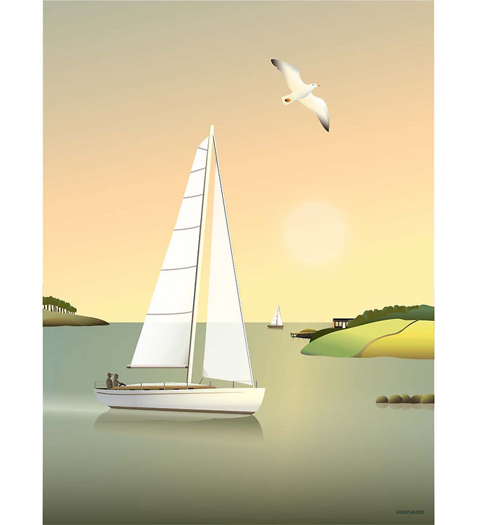 Vissevasse Plakat - 30x40 cm - Sailboat Vissevasse Plakat - 30x40 cm - Sailboat