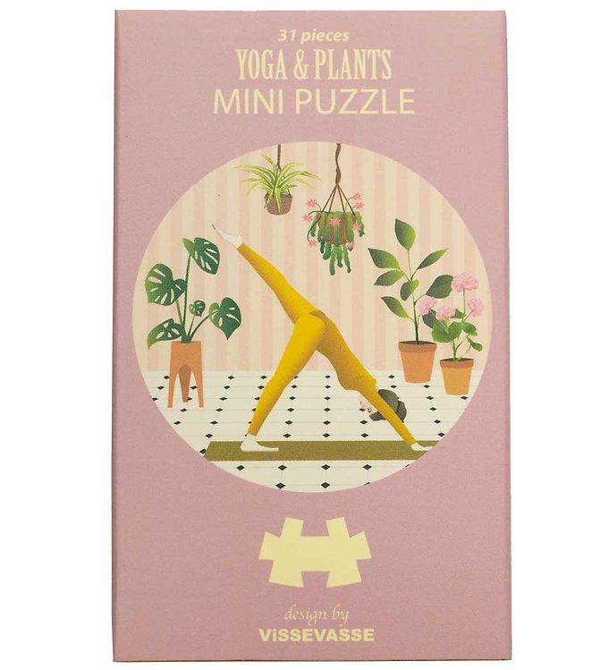 Vissevasse Puslespil - Mini - 11x11 cm - Yoga & Plants Vissevasse Puslespil - Mini - 11x11 cm - Yoga & Plants