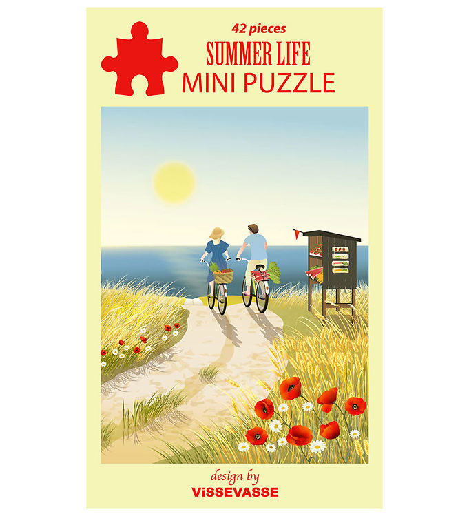 Vissevasse Puslespil - Mini - 42 Brikker - 13x10 cm - Summer Lif Vissevasse Puslespil - Mini - 42 Brikker - 13x10 cm - Summer Lif