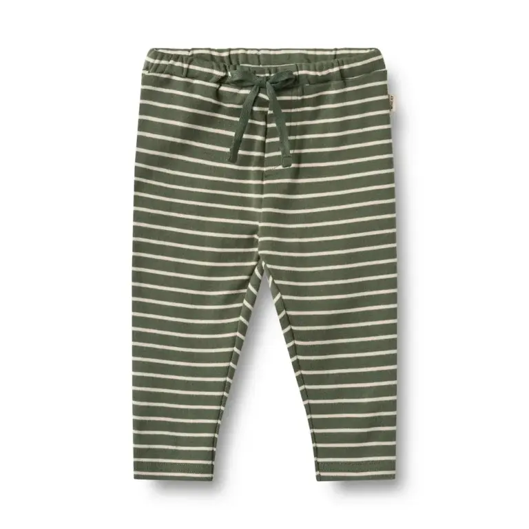 Wheat Manfred Jersey Bukser - Dark Green Stripe - 62