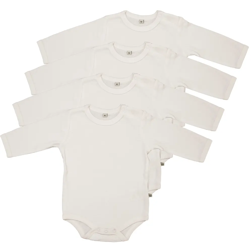 4 Stk L/Æ Bodystockings - White 100 - 104 4 Stk L/Æ Bodystockings - White 100 - 104