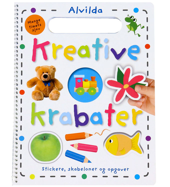 Alvilda Aktivitetsbog m. Klistermærker - Kreative Krabater - DA Alvilda Aktivitetsbog m. Klistermærker - Kreative Krabater - DA