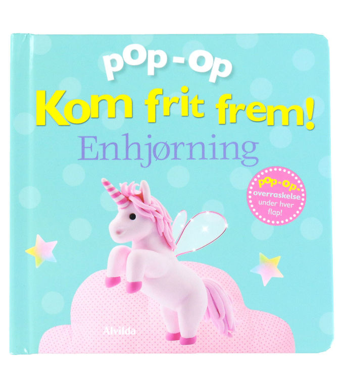 Alvilda Bog - Pop-op - Kom Frit Frem - Enhjørning - DA Alvilda Bog - Pop-op - Kom Frit Frem - Enhjørning - DA