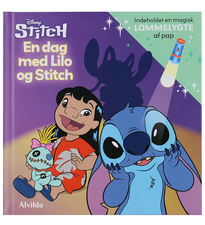 Alvilda Bog m. Pap Lommelygte - Disney Stitch - En Dag Med Lilo Alvilda Bog m. Pap Lommelygte - Disney Stitch - En Dag Med Lilo