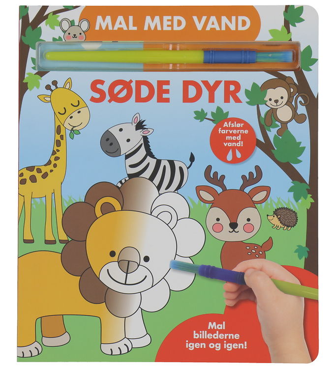 Alvilda Malebog - Mal med Vand - Søde Dyr Alvilda Malebog - Mal med Vand - Søde Dyr