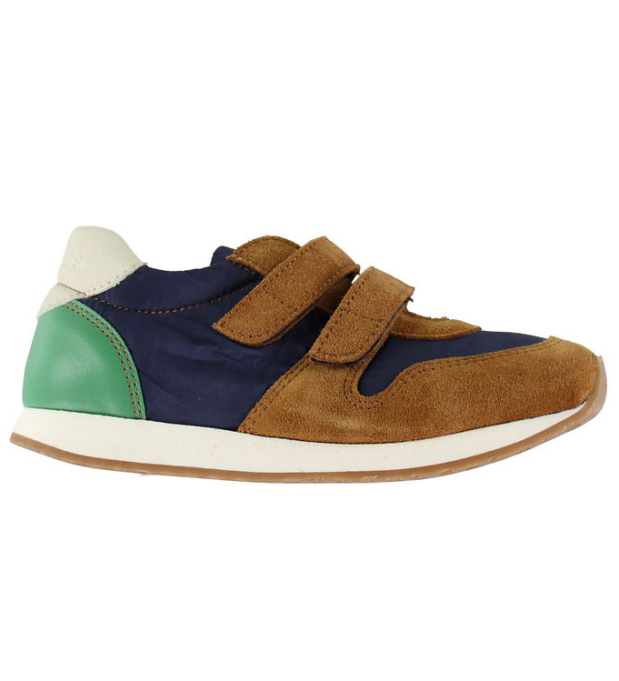 Angulus Sko - Cognac/Navy/Oat/Green Angulus Sko - Cognac/Navy/Oat/Green